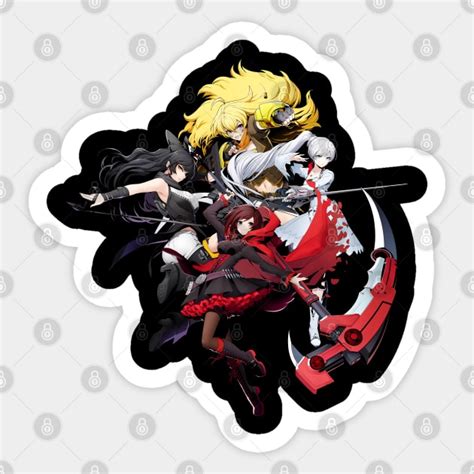 rwby stickers|team rwby stickers.